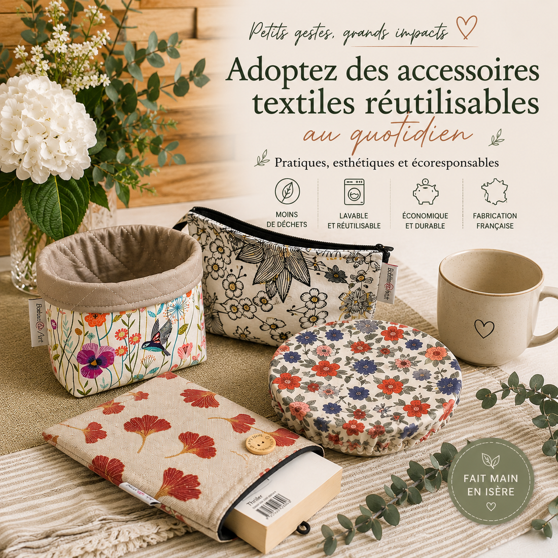 Pourquoi adopter des accessoires textiles réutilisables dans son quotidien ?