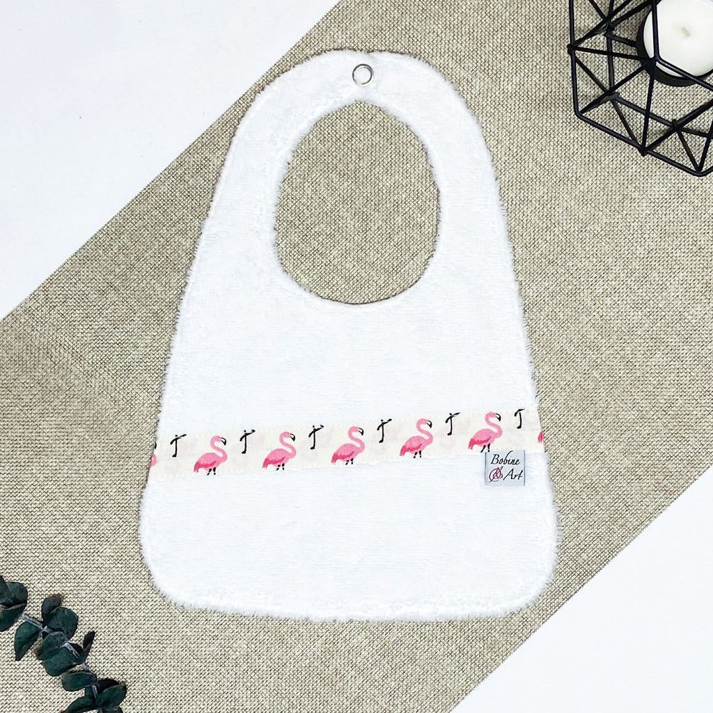 Bavoir - Flamand rose