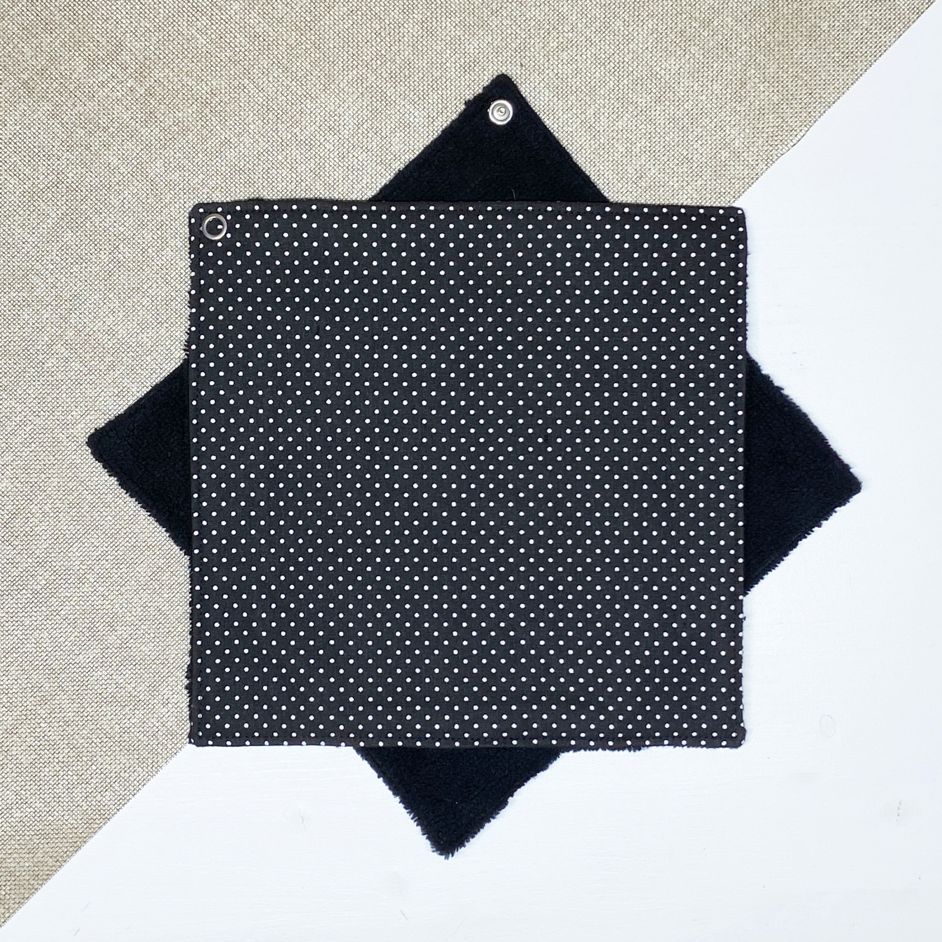 Essuie-tout - Noir pois blancs