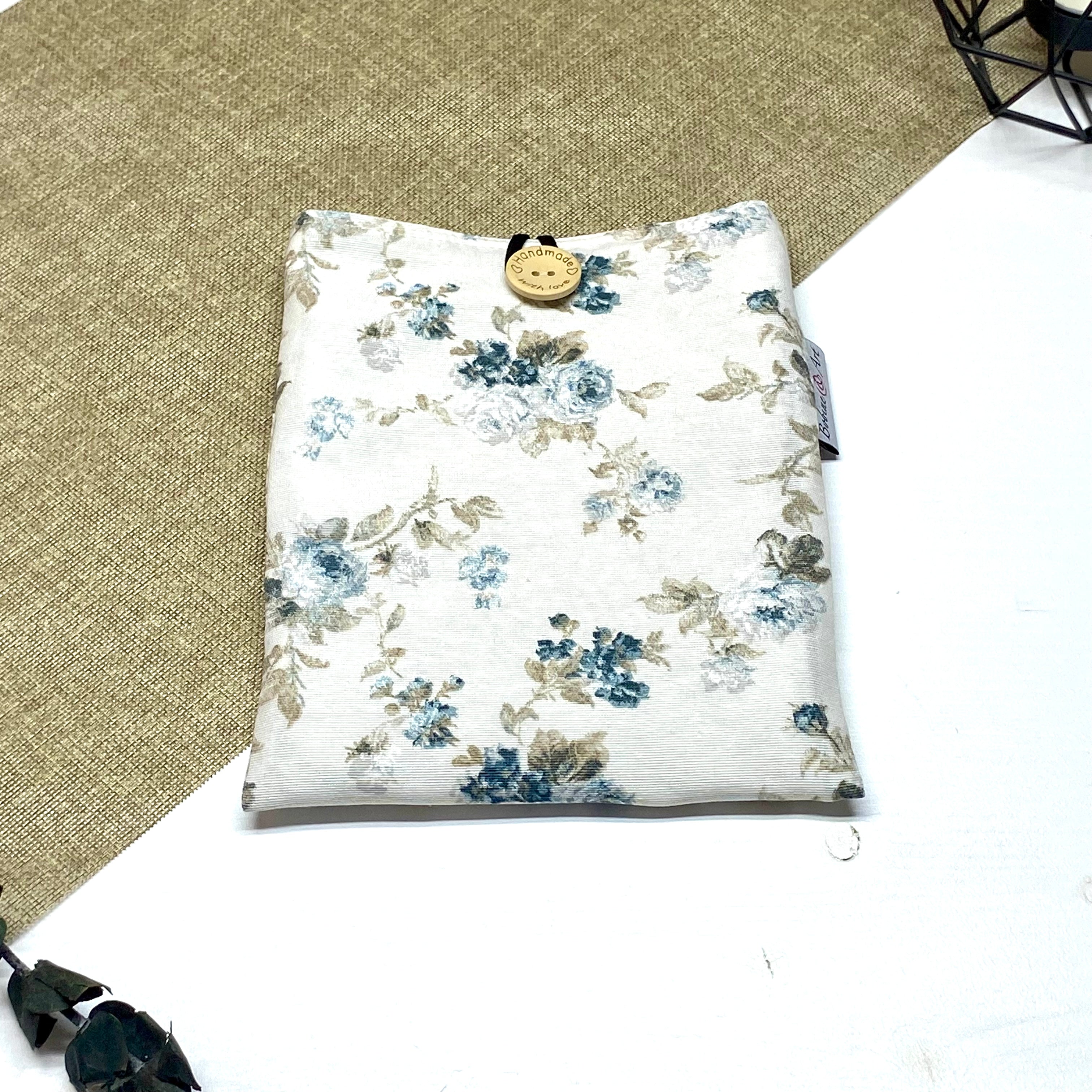 Pochette à livre de poche - Fleur bleue