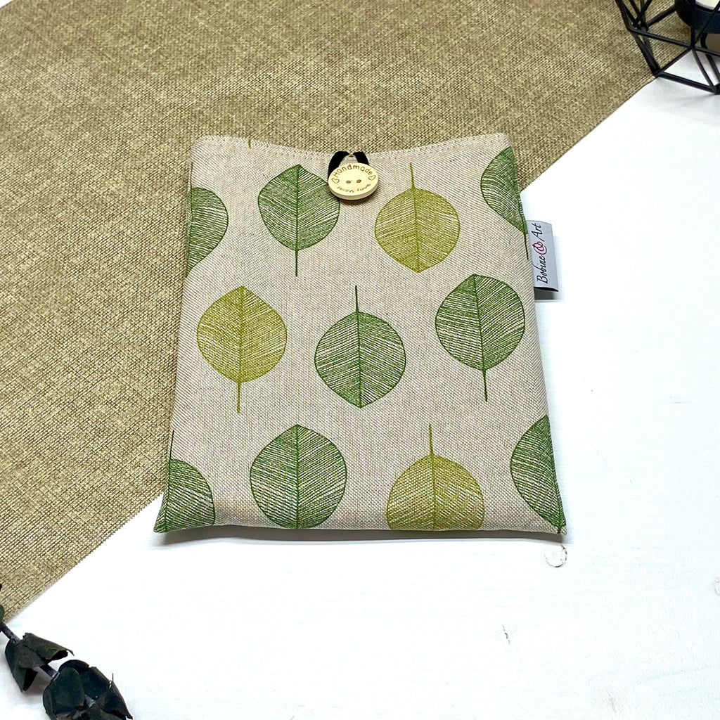 Pochette à livre de poche - Feuille verte