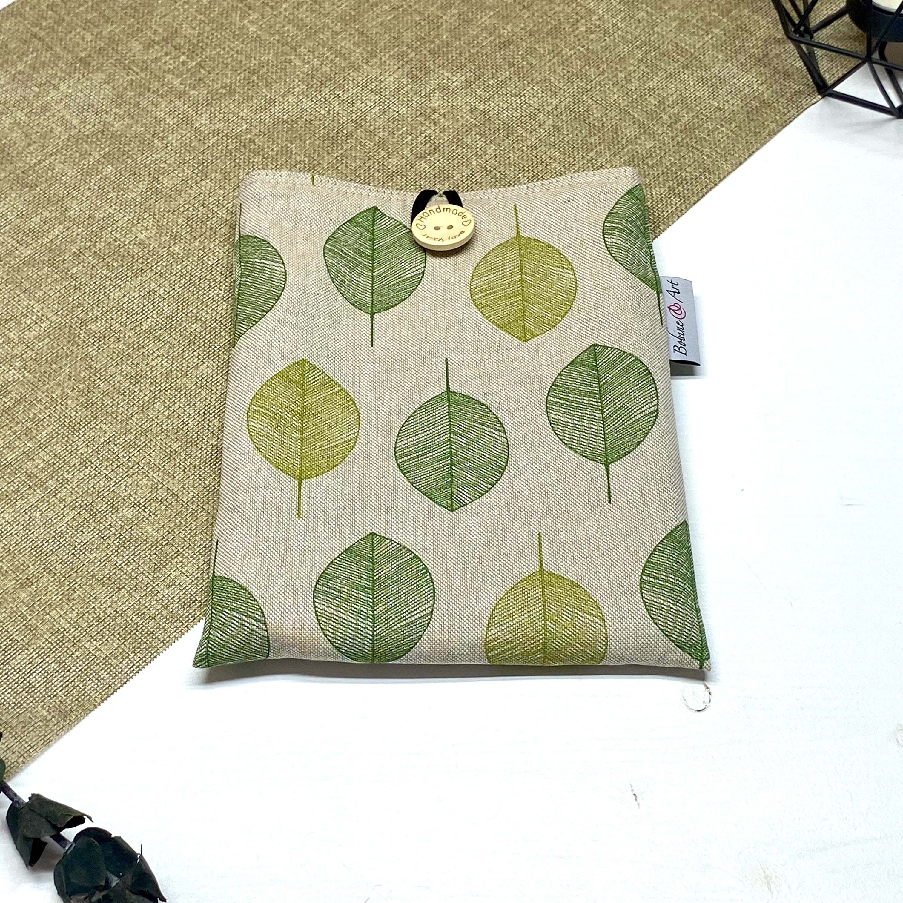 Pochette à livre de poche - Feuille verte