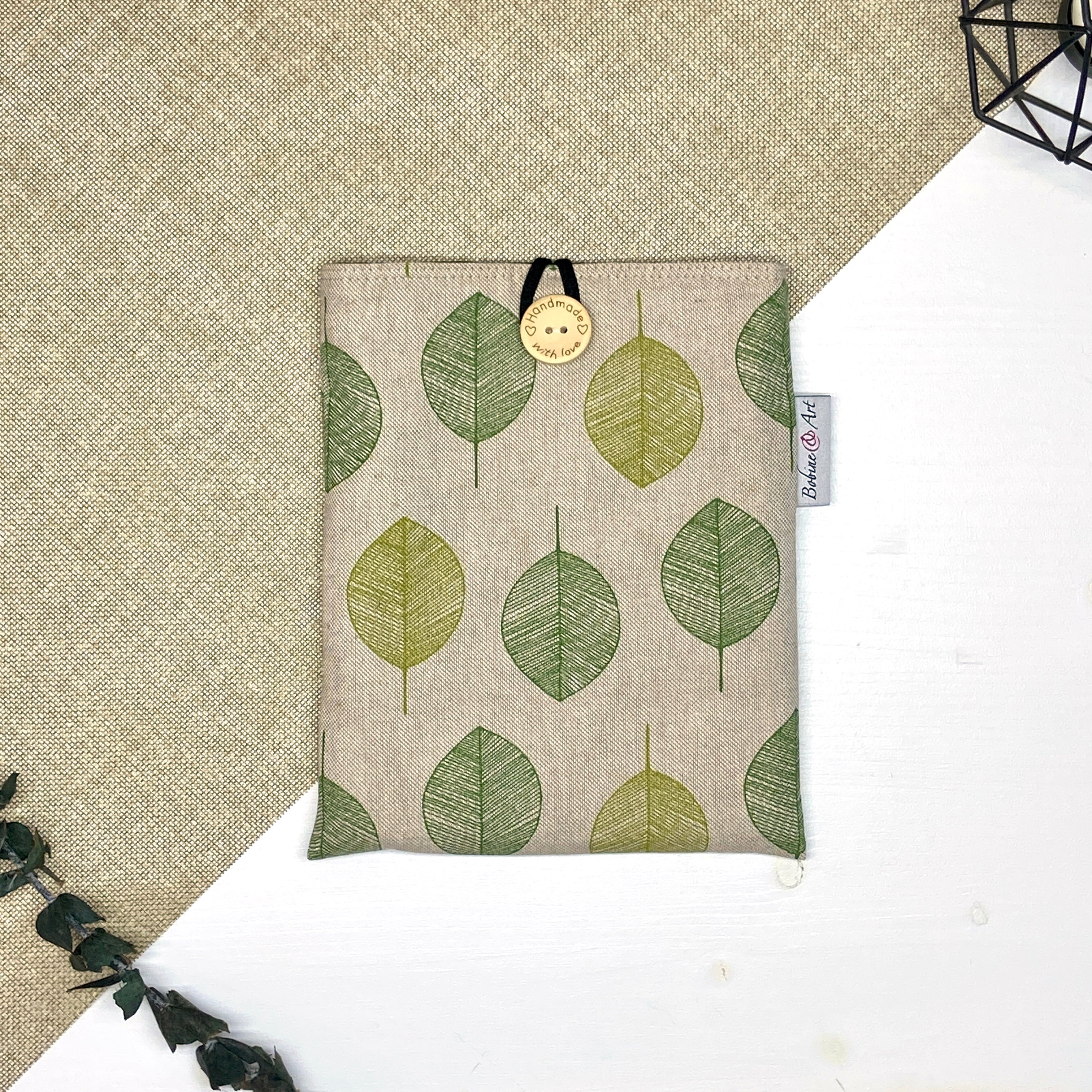 Pochette à livre de poche - Feuille verte