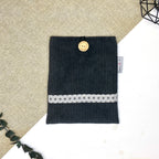 Pochette à livre de poche - Velours noir