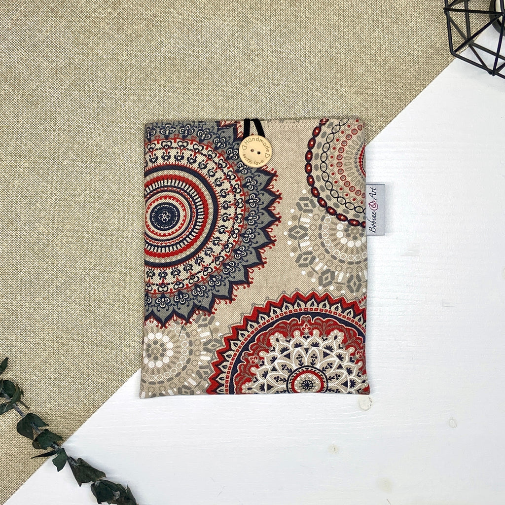 Pochette à livre de poche - Mandala rouge