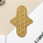 Serviette hygiénique lavable réutilisable en tissu - Jaune