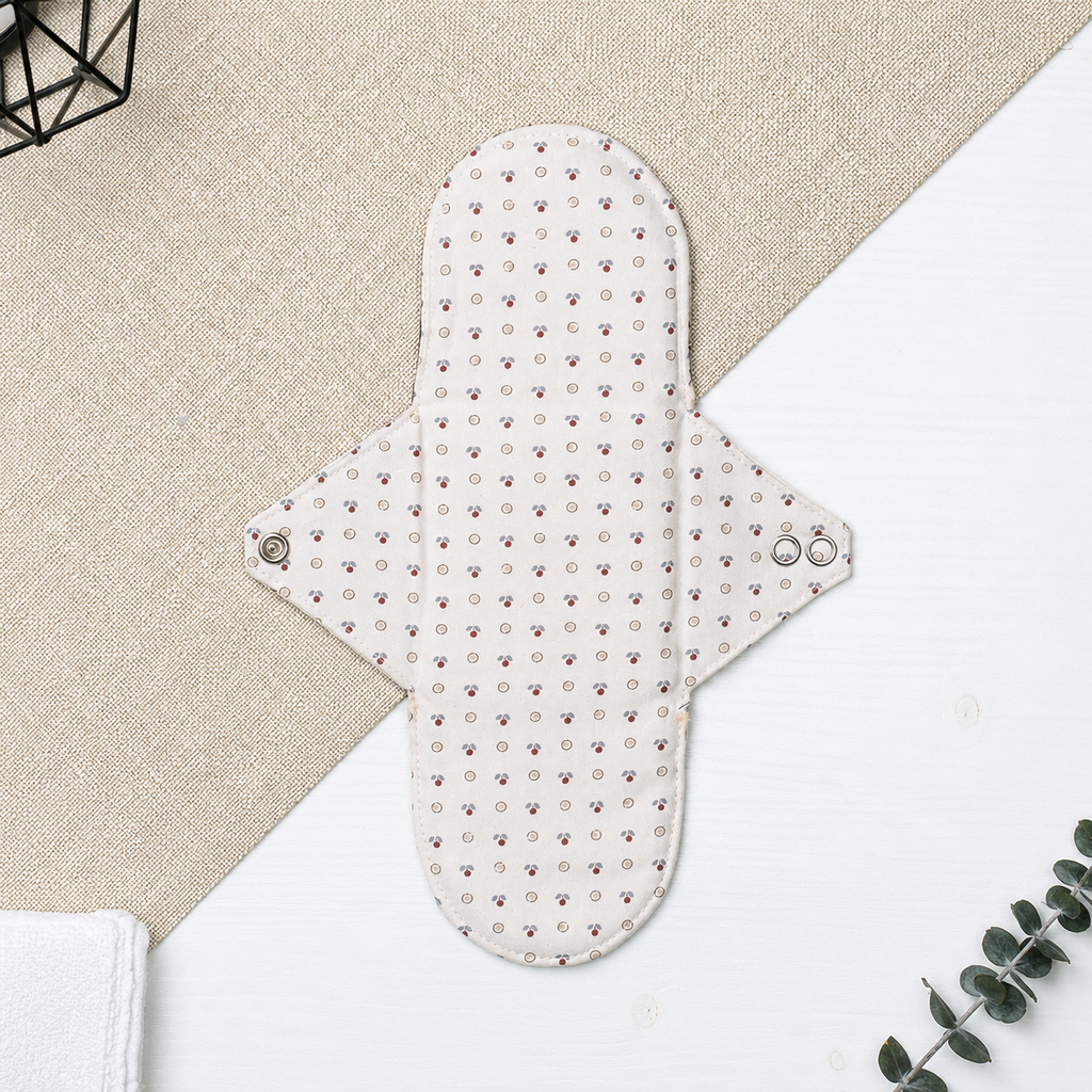 Serviette hygiénique lavable réutilisable en tissu - Rose