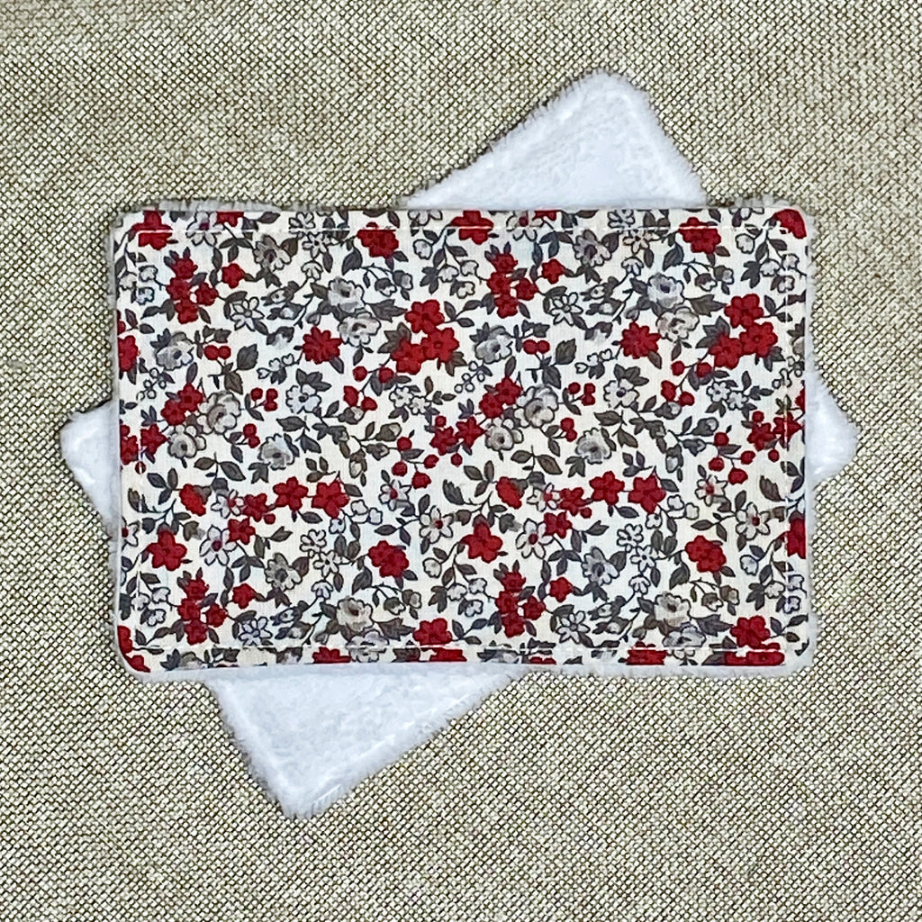 Lingette Bambou - Fleur rouge