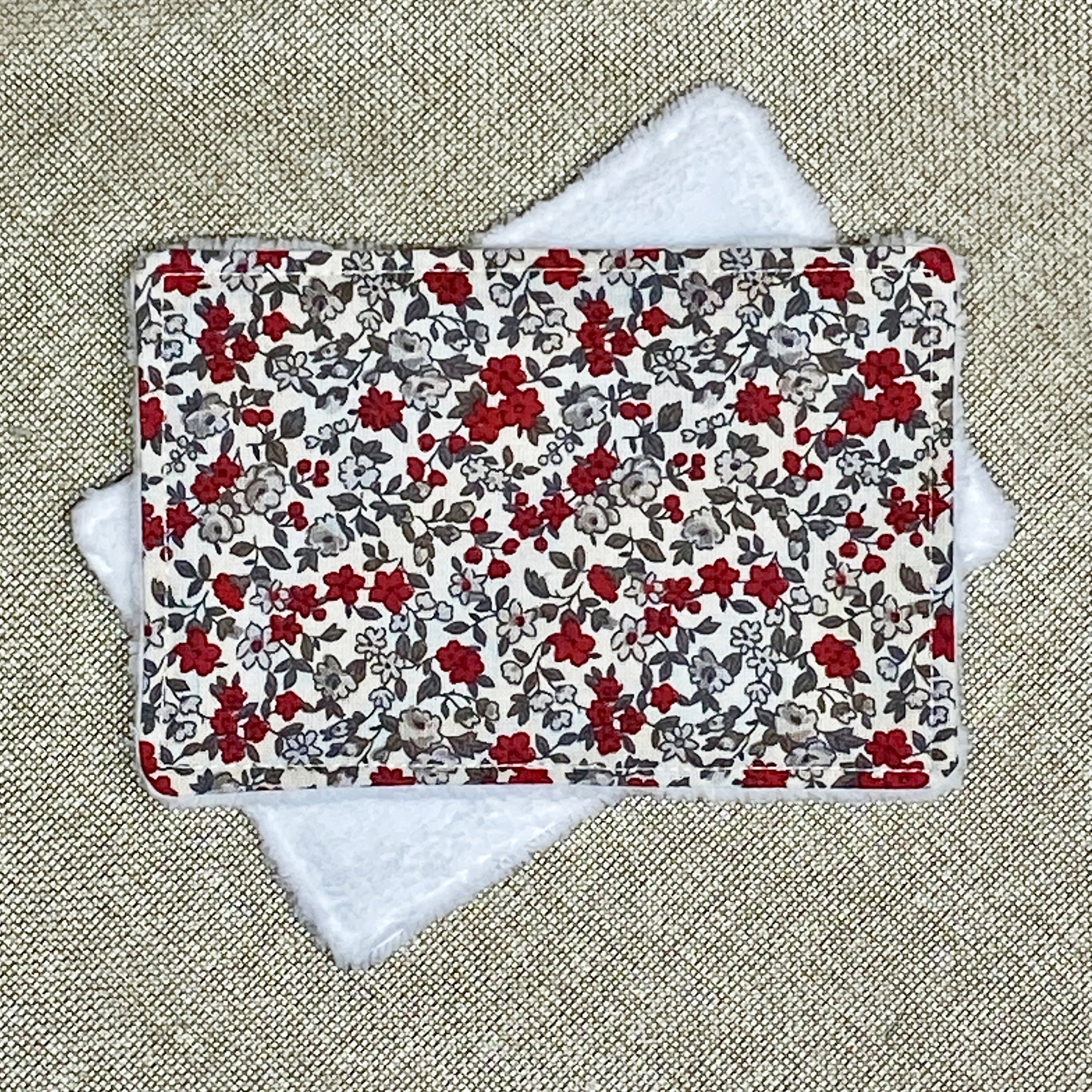 Lingette Bambou - Fleur rouge