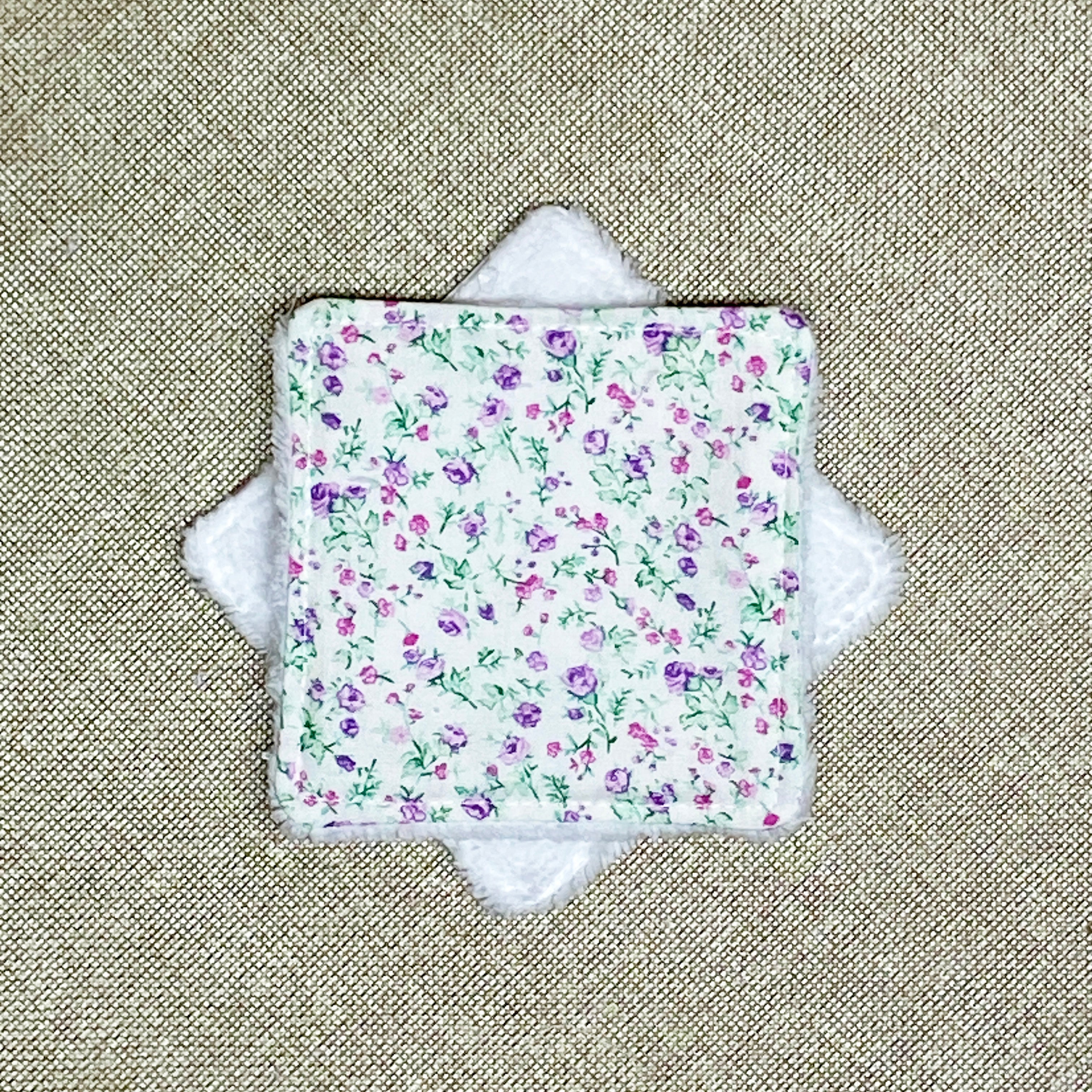 Lingette Bambou - Fleur violette