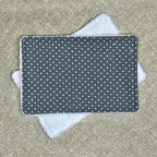 Lingette Bambou - Gris pois blancs