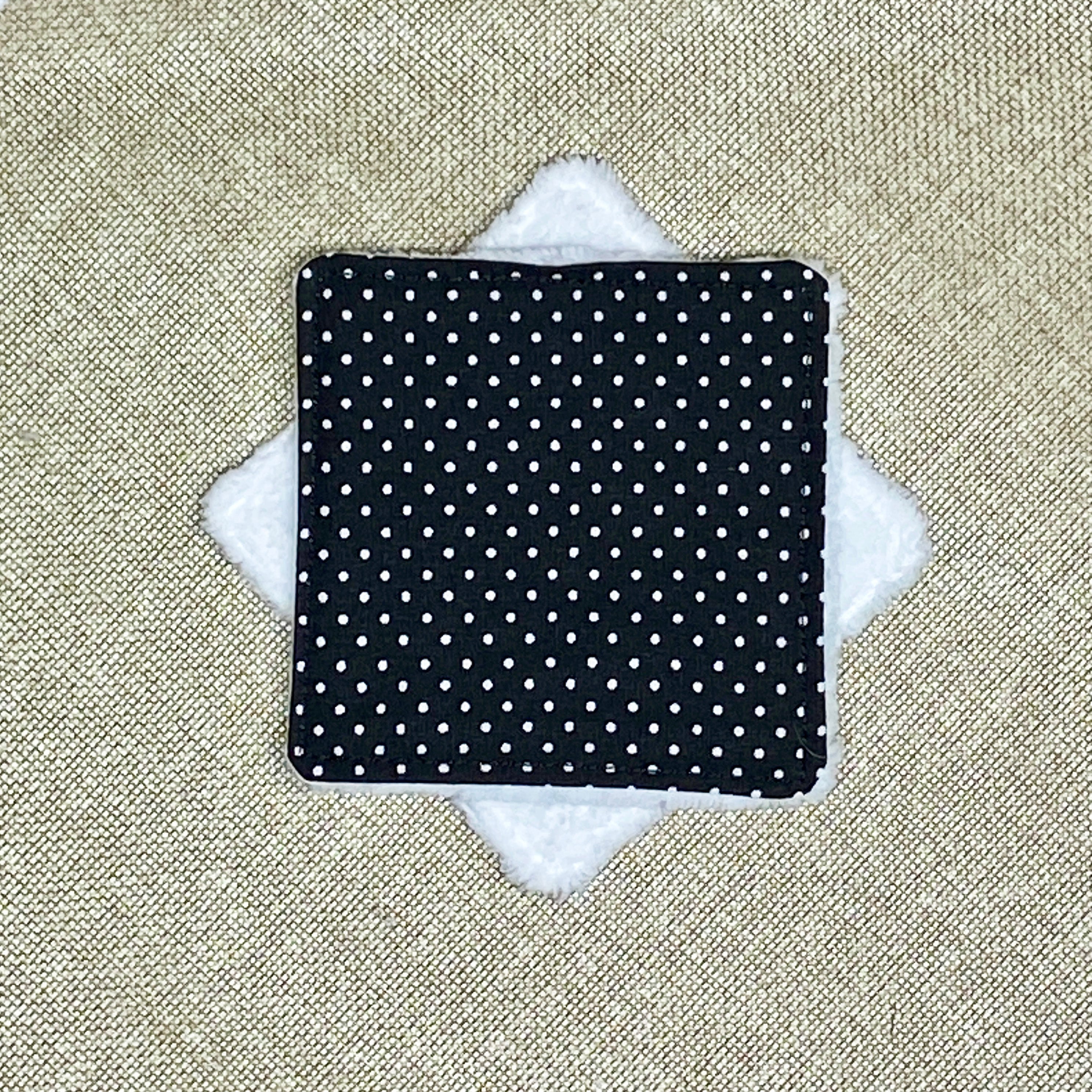 Lingette Bambou - Noir pois blancs