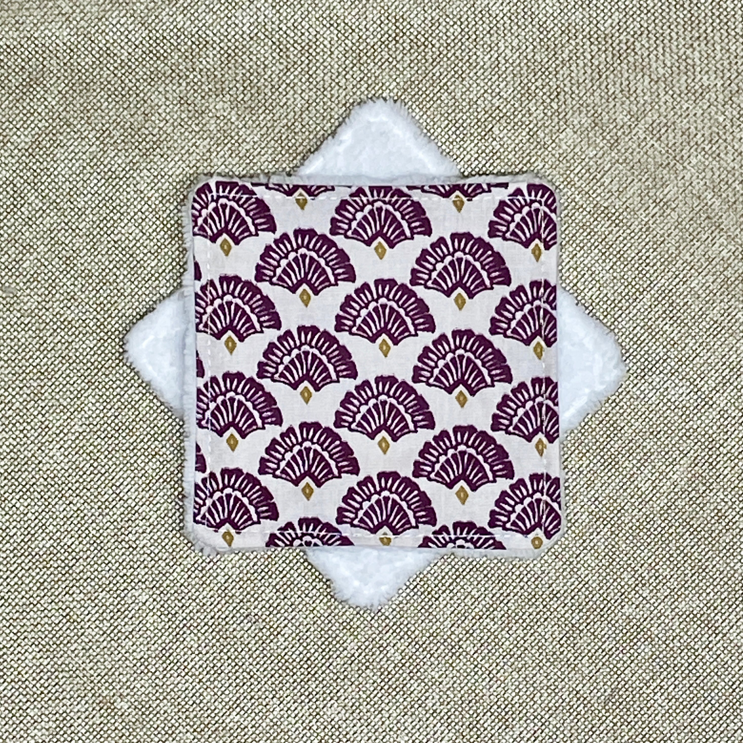 Lingette Bambou - Paon bordeaux