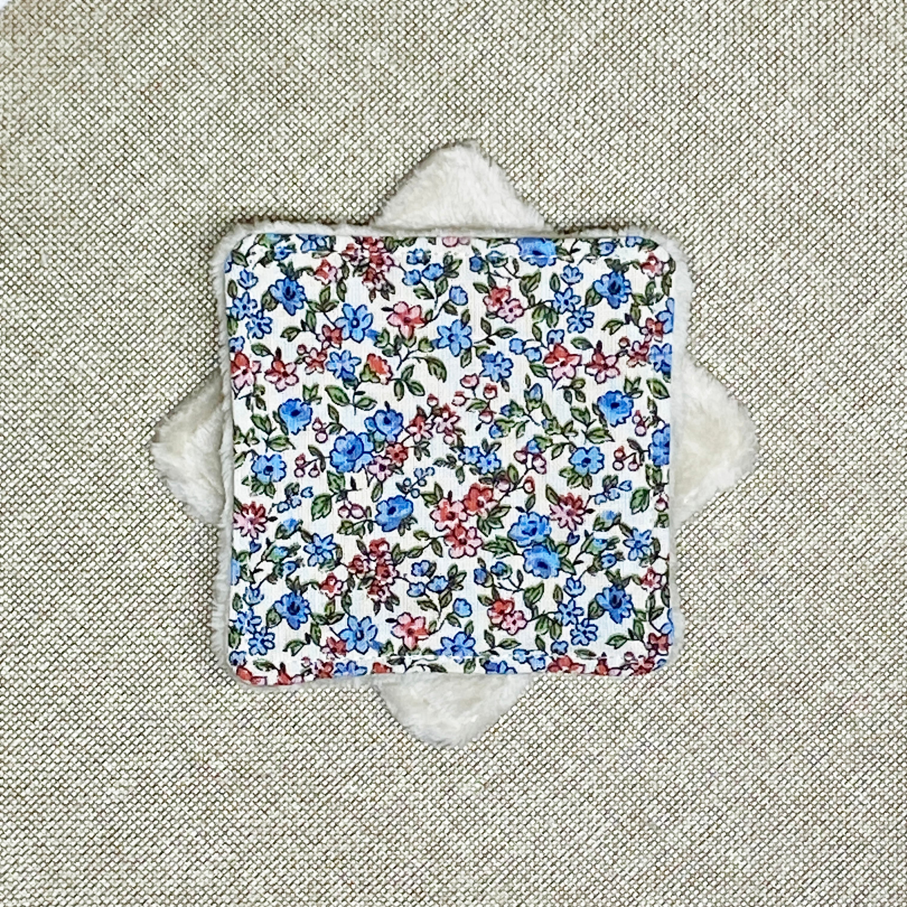 Lingette "Sans produit" - Fleur Bleue