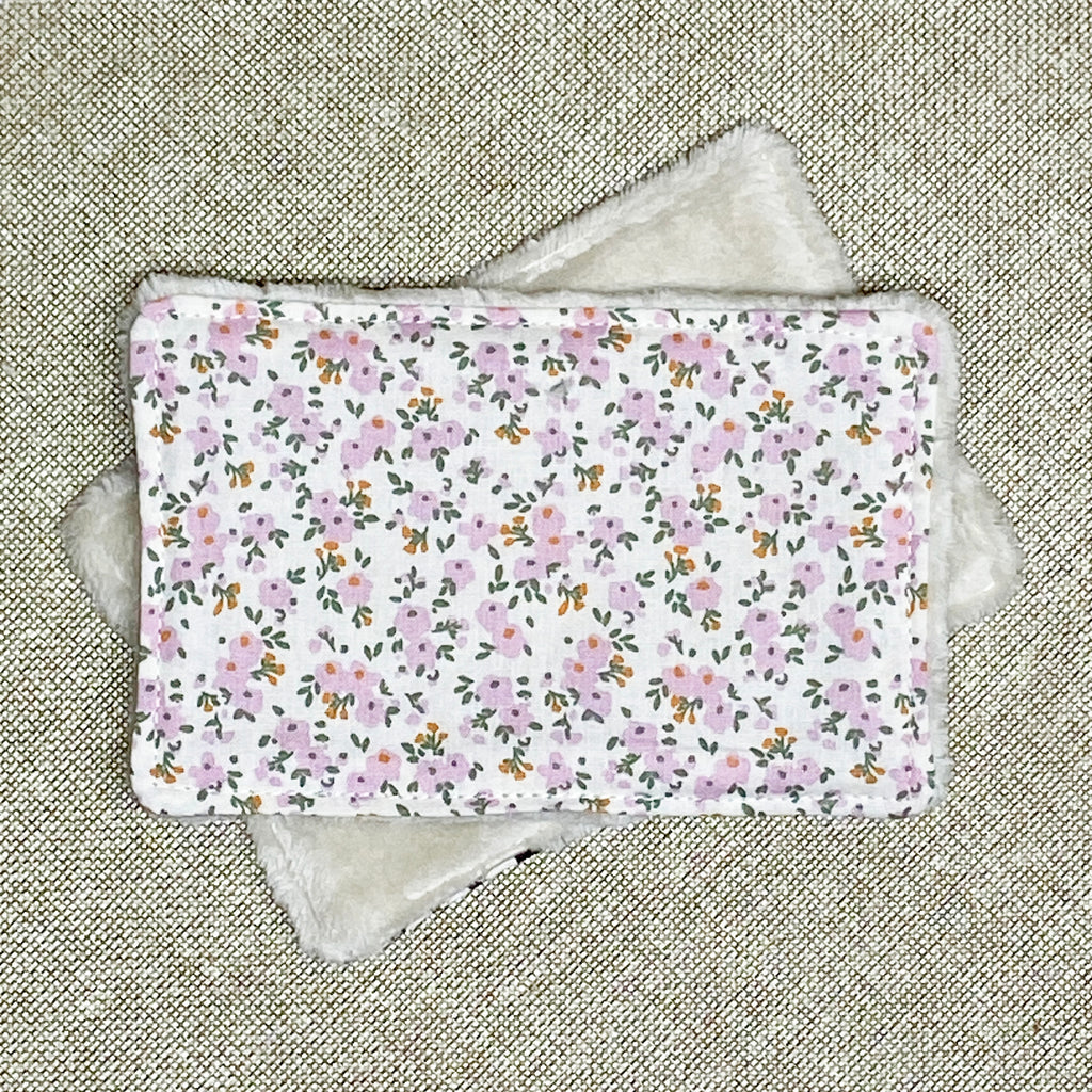 Lingette "Sans produit" - Fleur rose