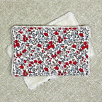 Lingette "Sans produit" - Fleur rouge