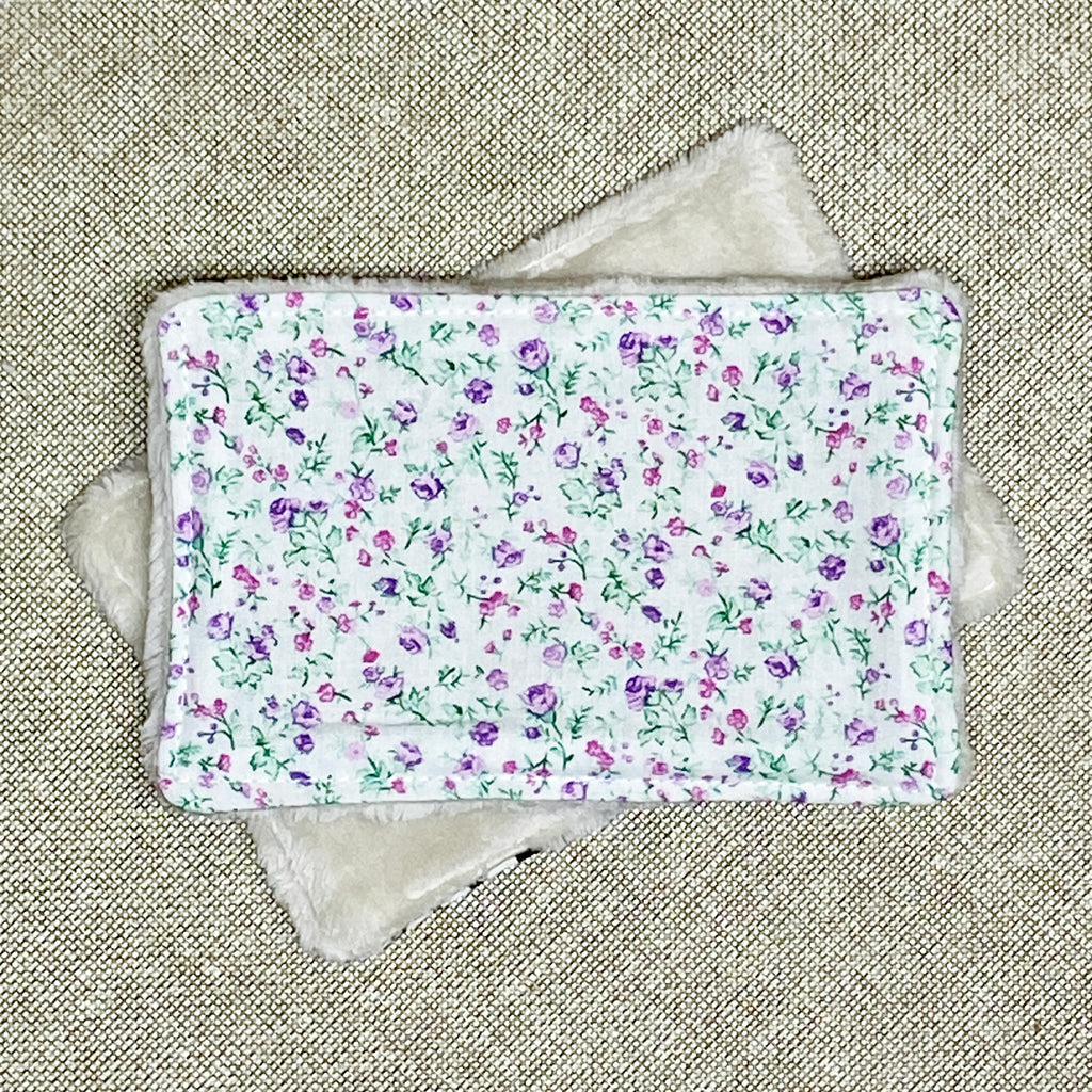 Lingette "Sans produit" - Fleur violette