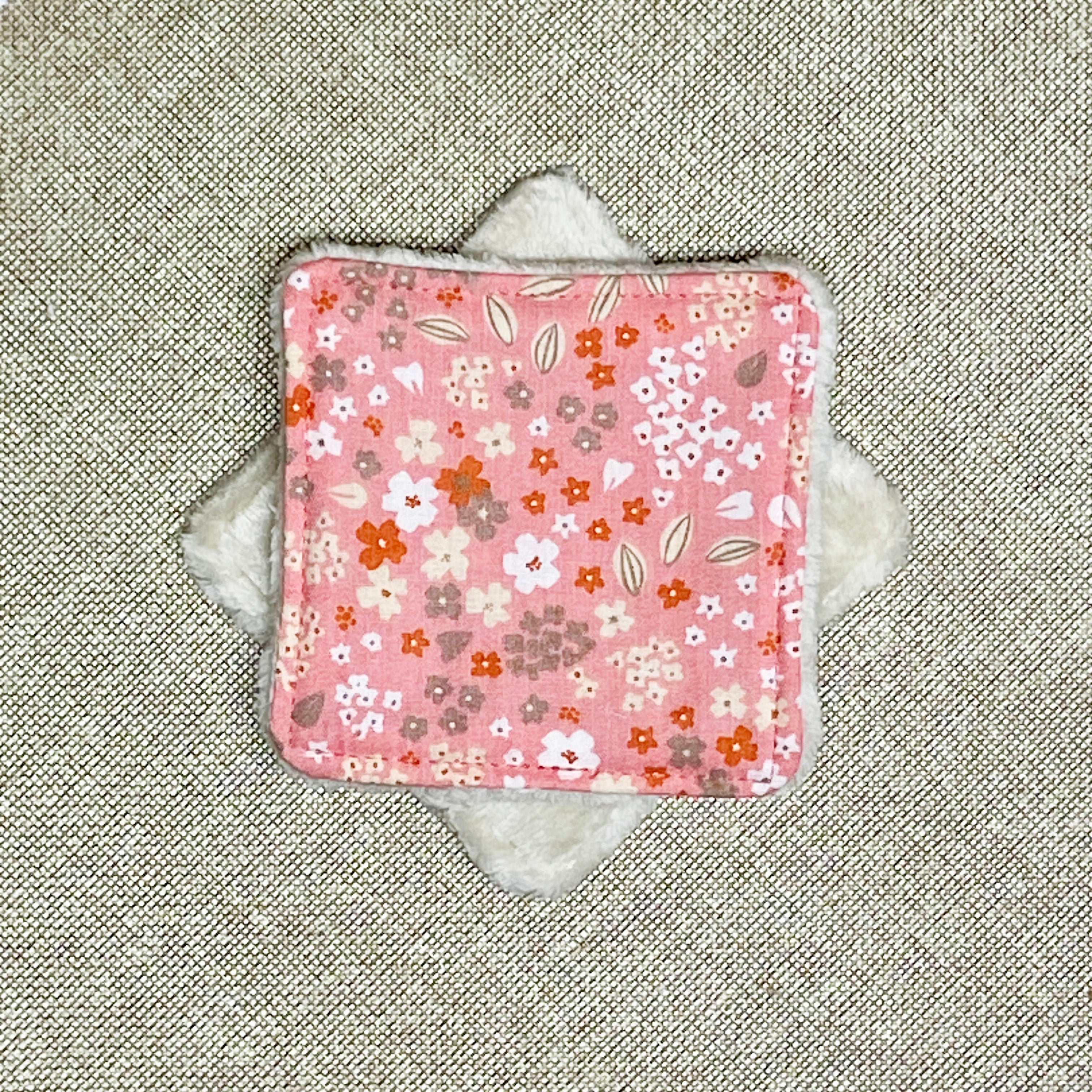 Lingette "Sans produit" - Rose orangé