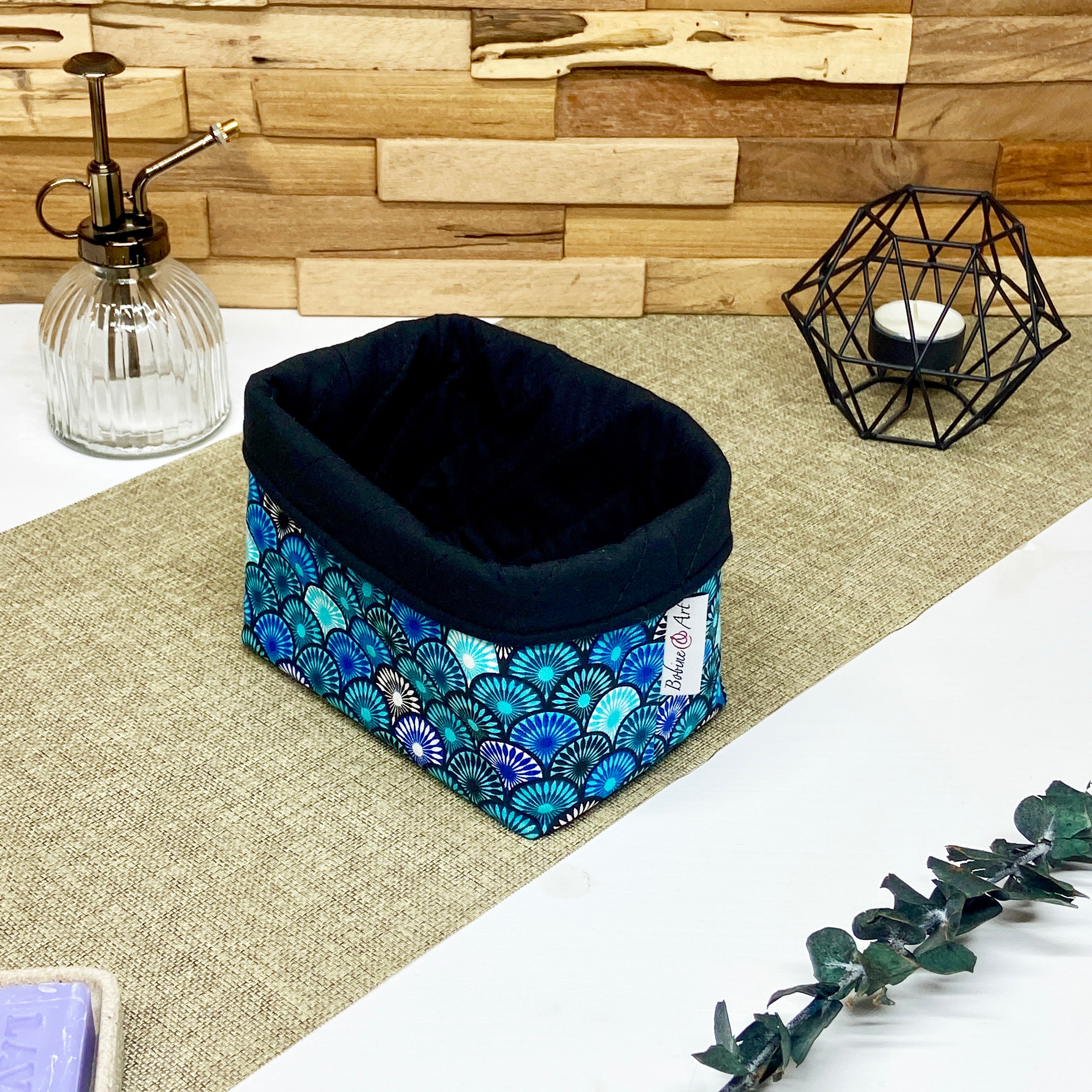 Panière - Mandala bleu