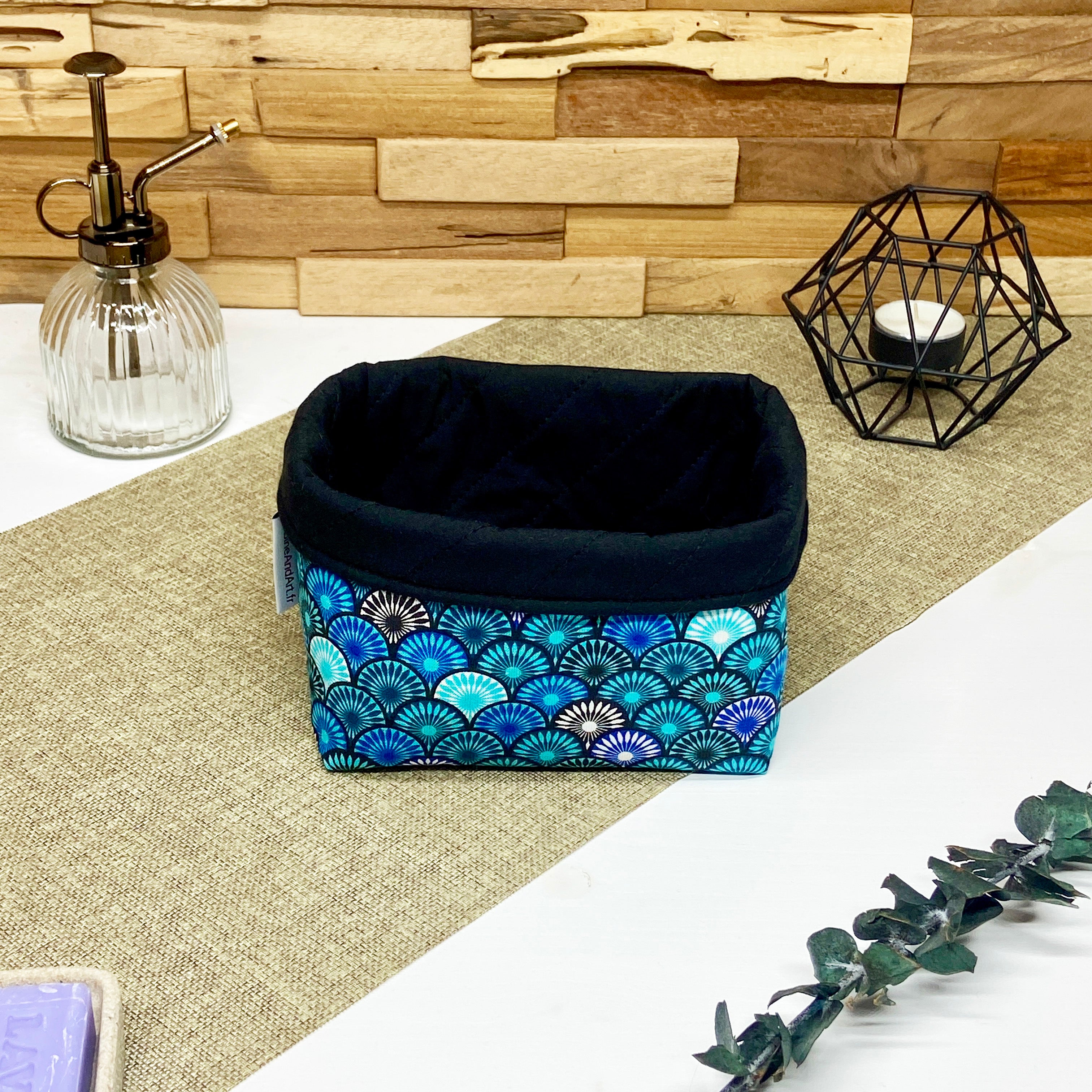 Panière - Mandala bleu