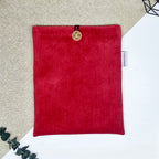 Pochette à livre - Velours rouge
