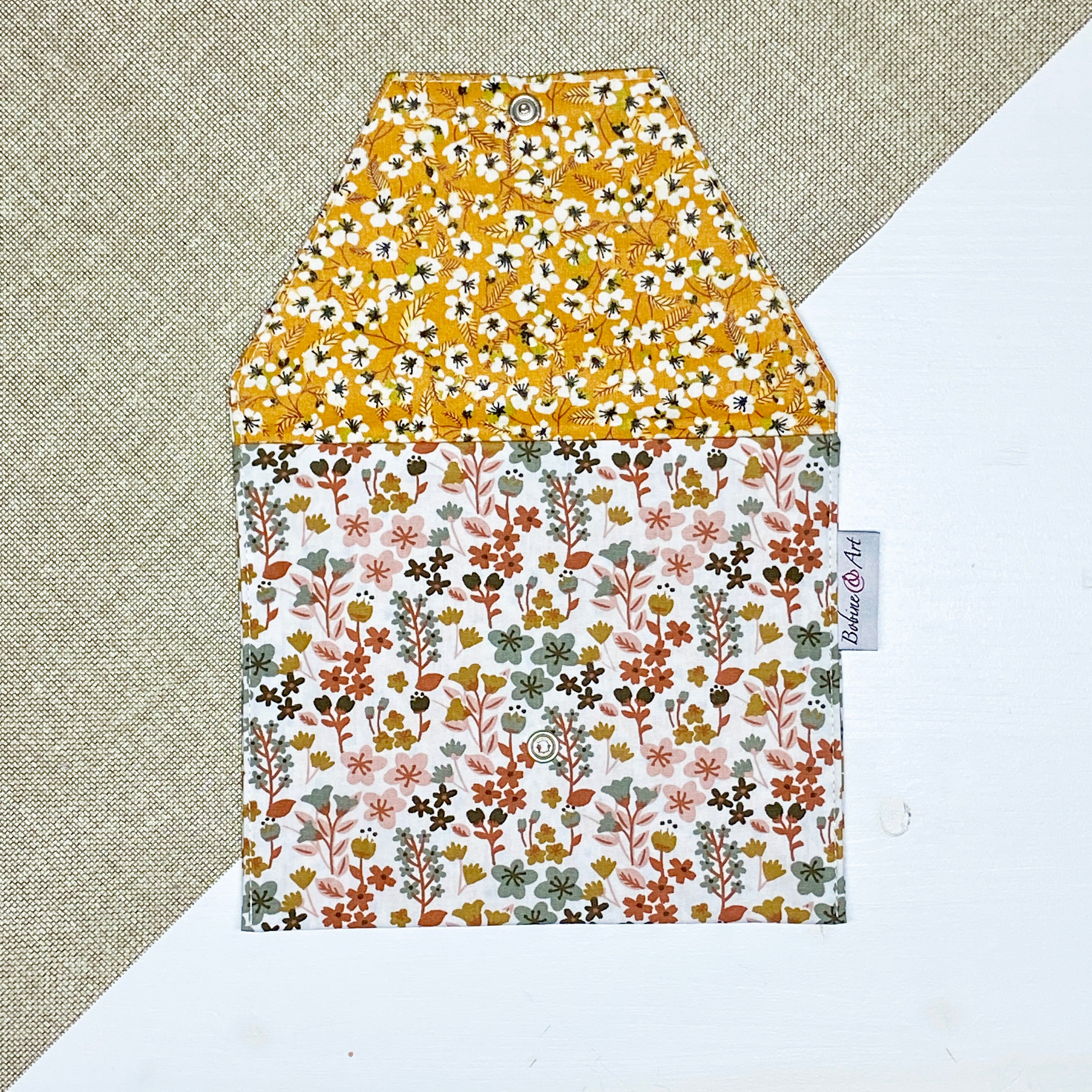 Pochette à lingette - Fleur d'automne