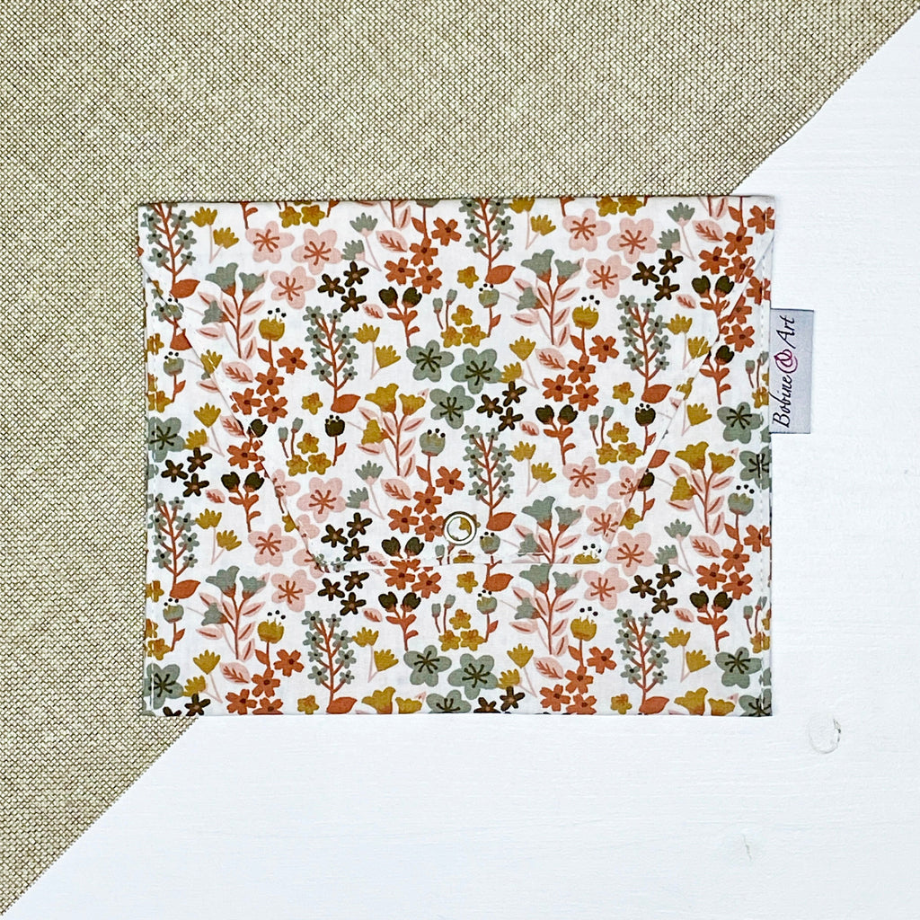 Pochette à lingette - Fleur d'automne