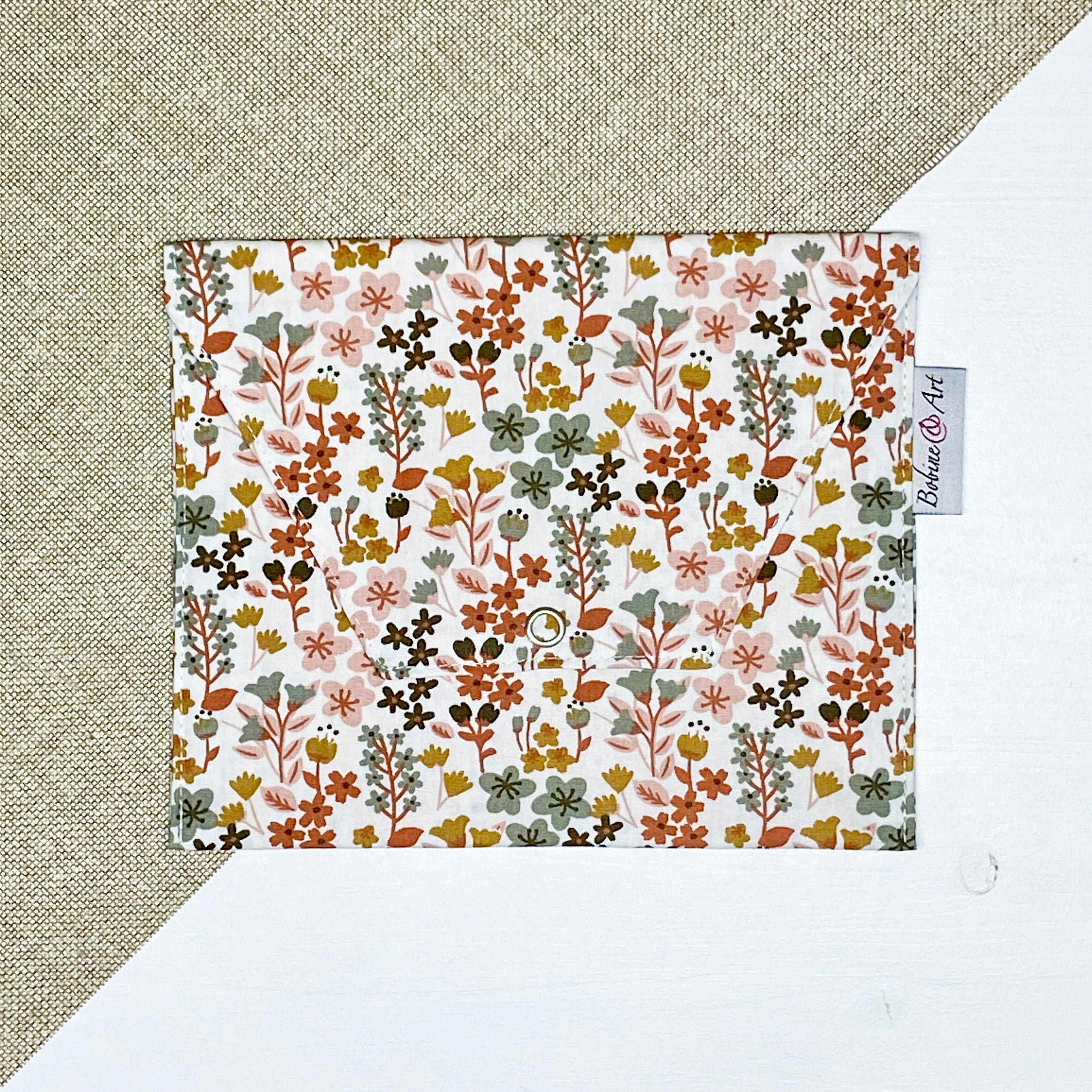 Pochette à lingette - Fleur d'automne