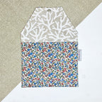 Pochette à lingette - Fleur bleue