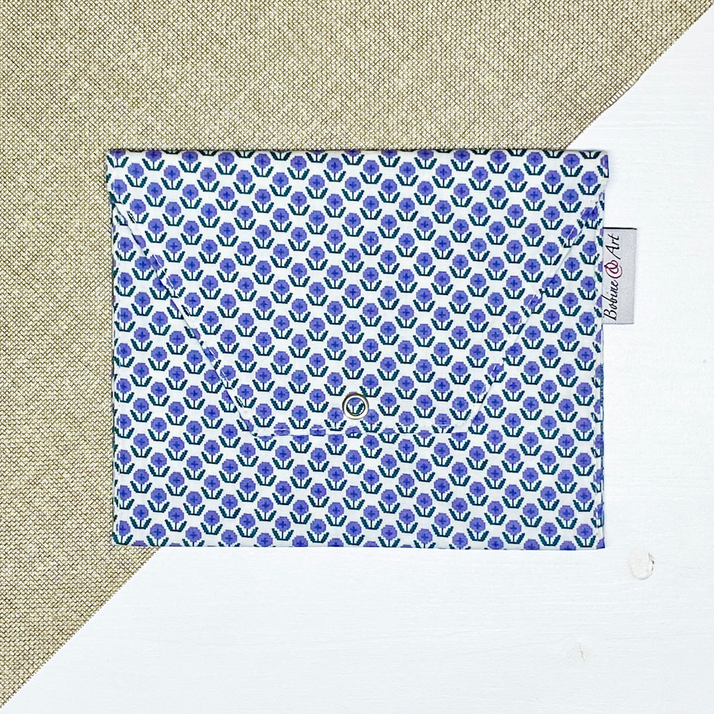 Pochette à lingette - Fleur pixel