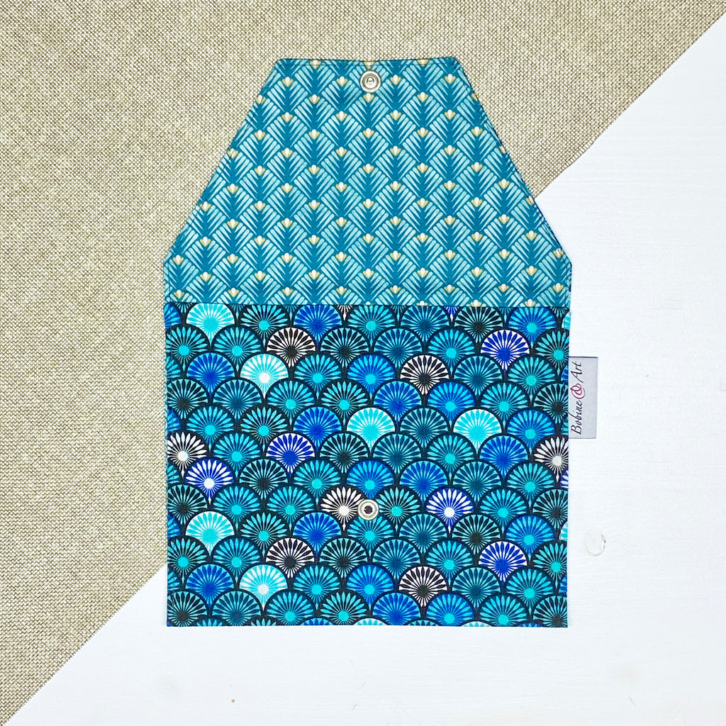 Pochette à lingette - Cercle bleu