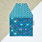 Pochette à lingette - Cercle bleu