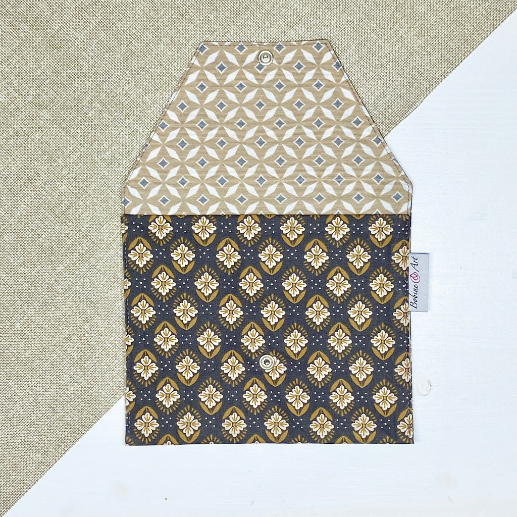 Pochette à lingette - Graphique noir