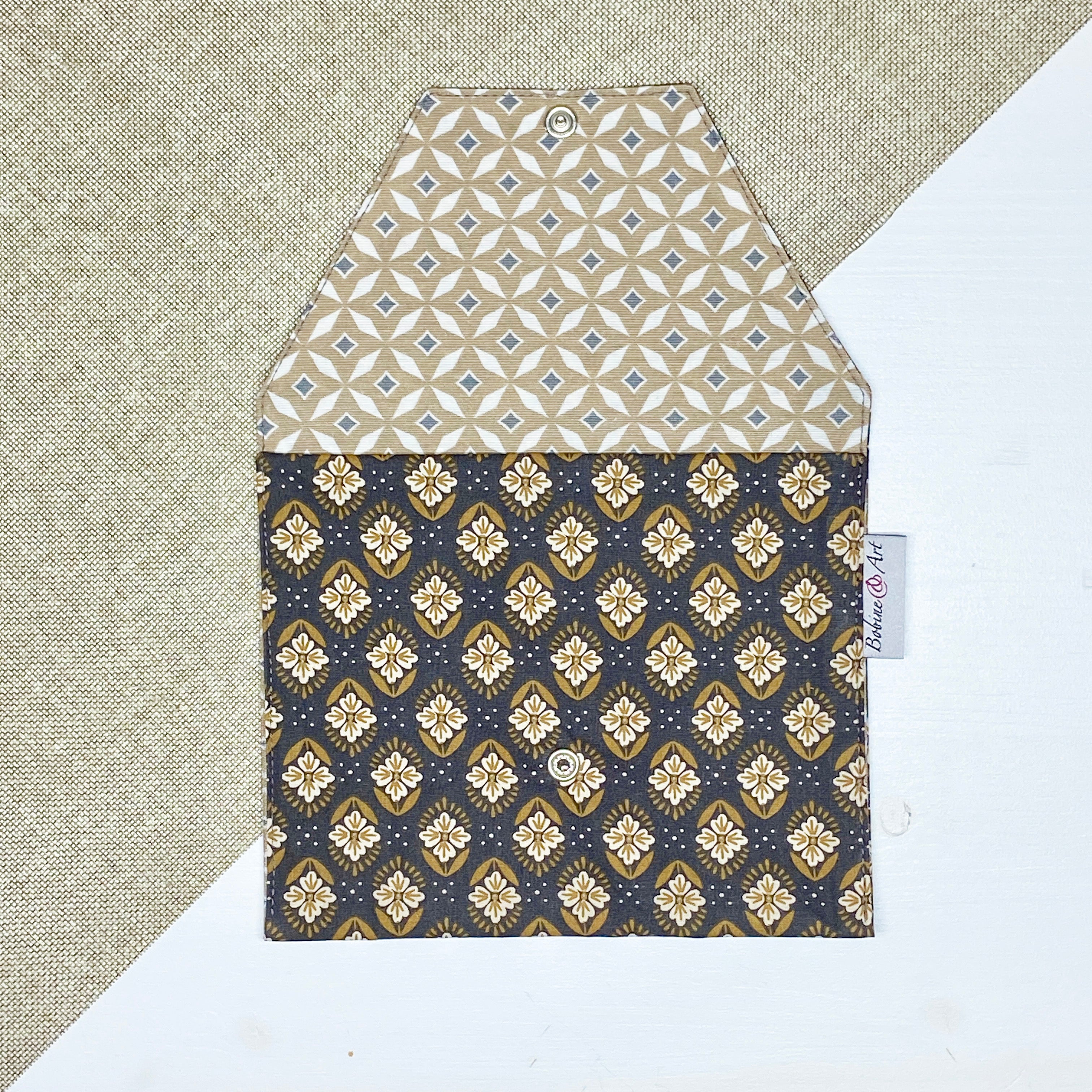 Pochette à lingette - Graphique noir