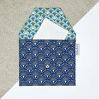 Pochette à lingette - Paon bleu