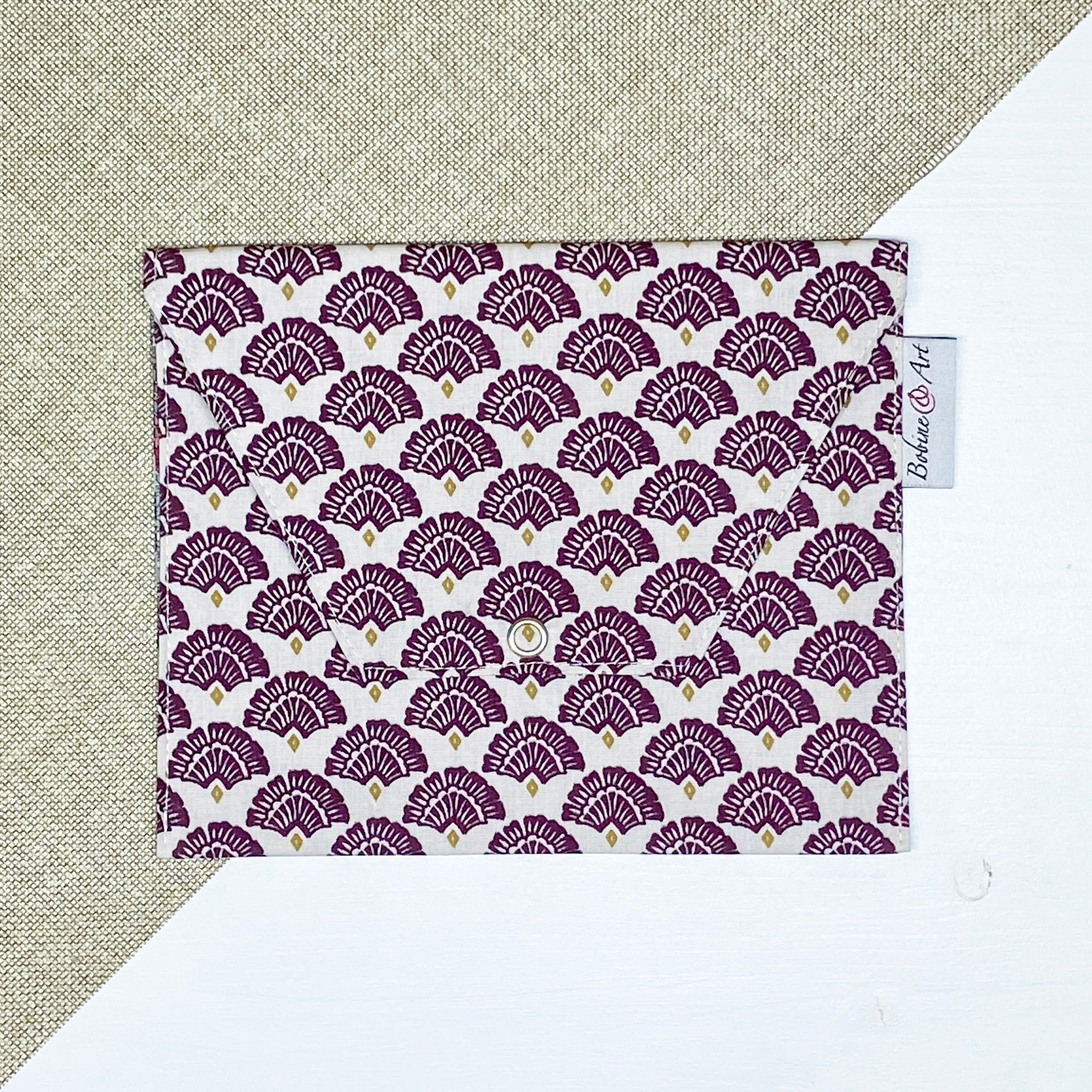 Pochette à lingette - Paon violet