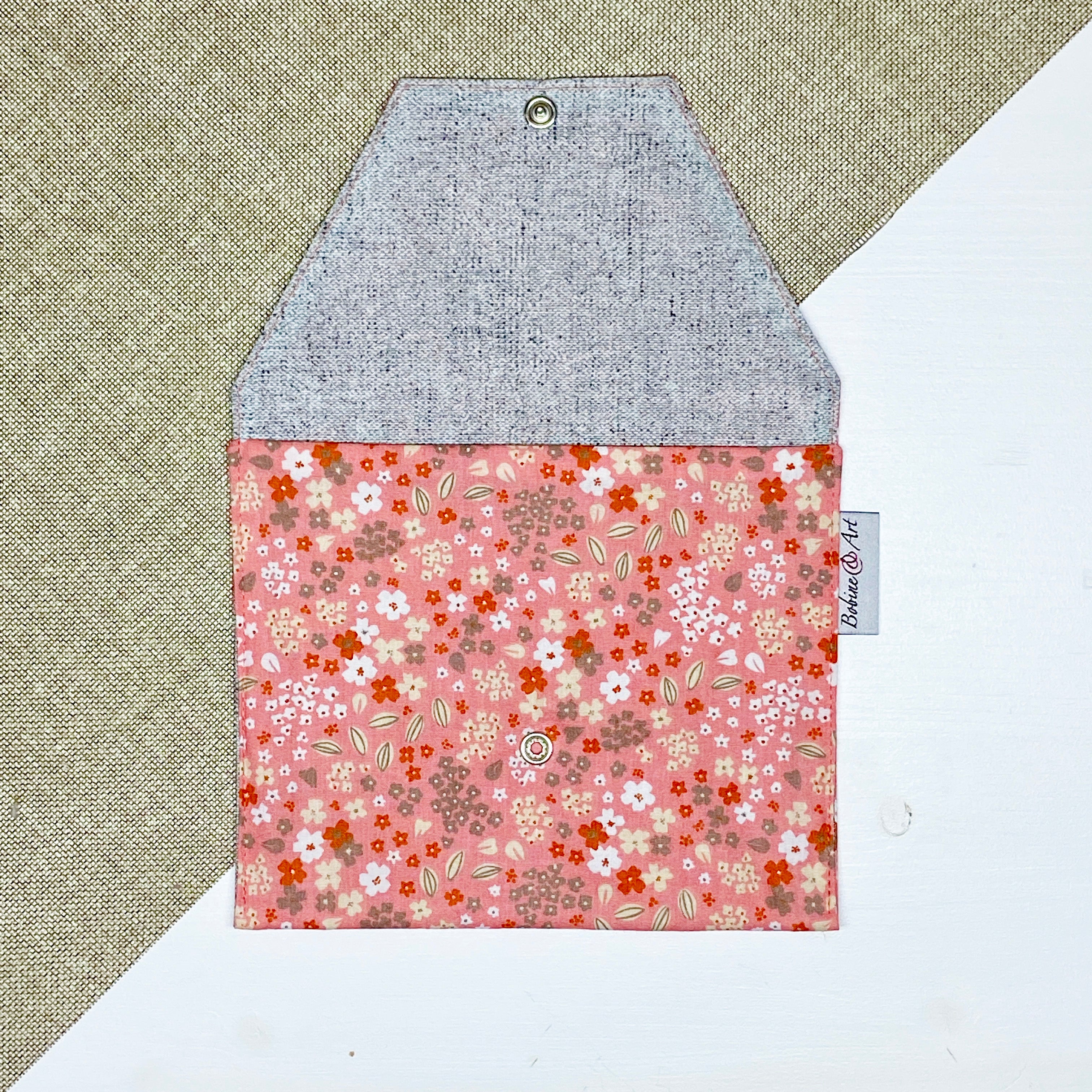 Pochette à lingette - Rose orangé