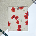 Pochette à livre - Coquelicot