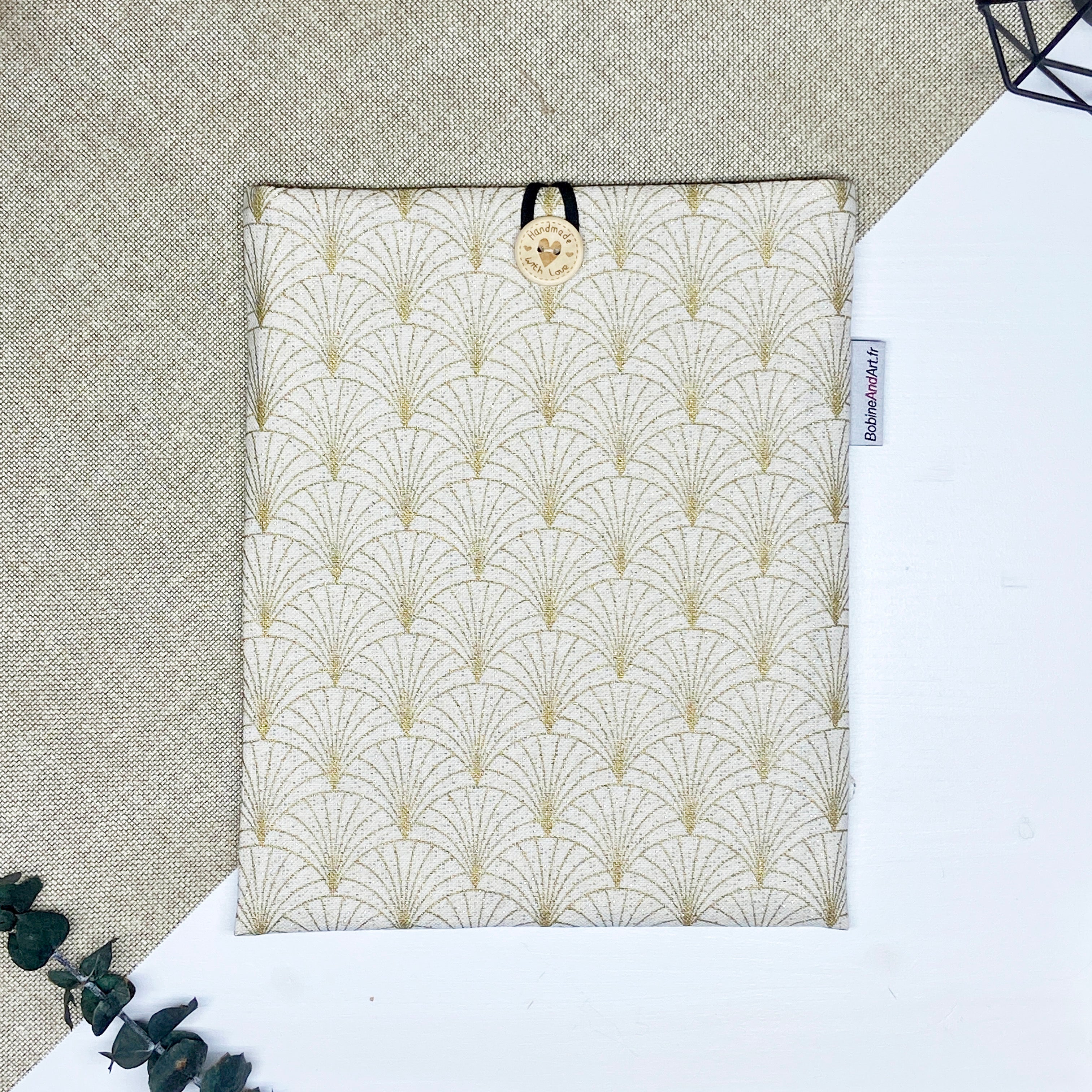 Pochette à livre - Graphique or