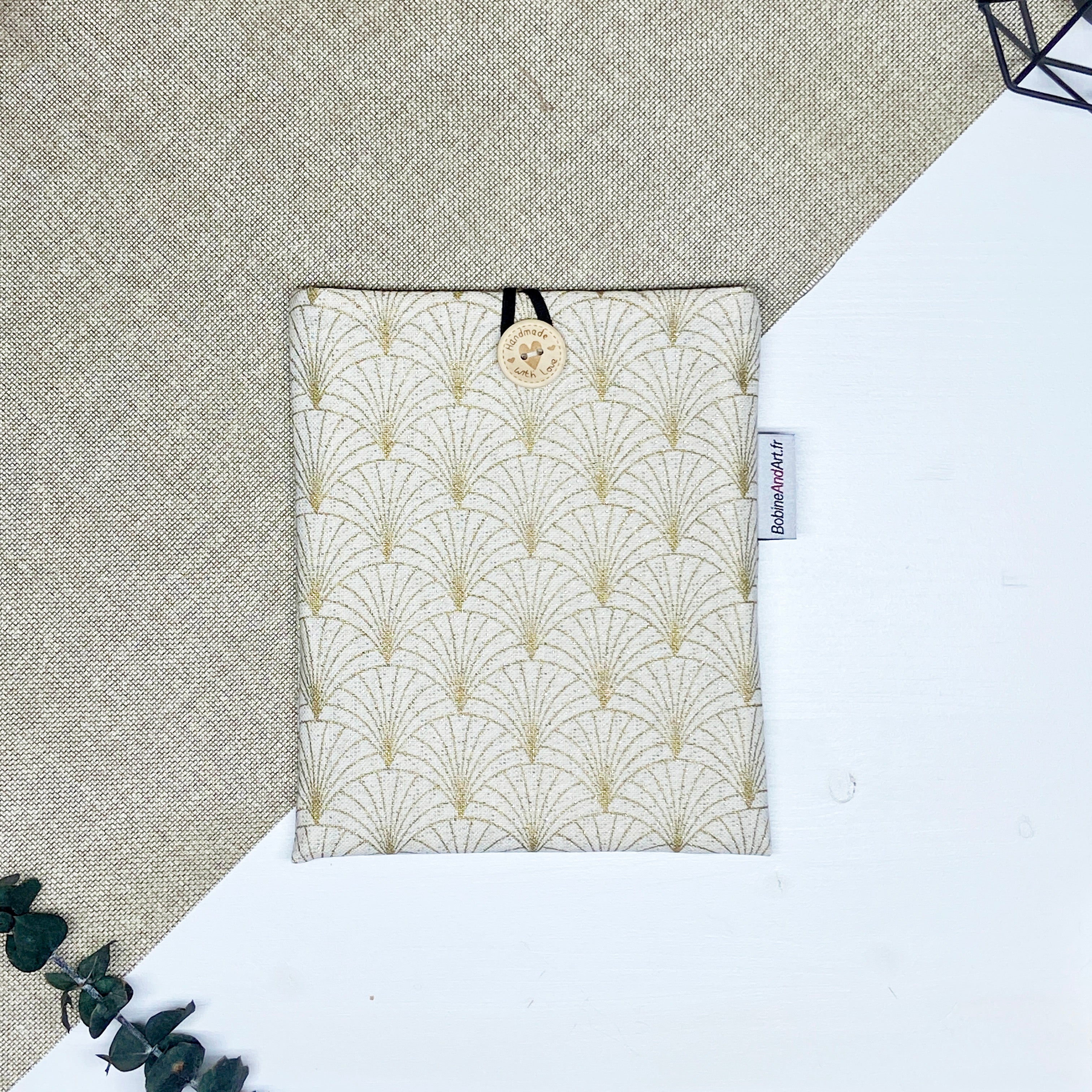 Pochette à livre - Graphique or