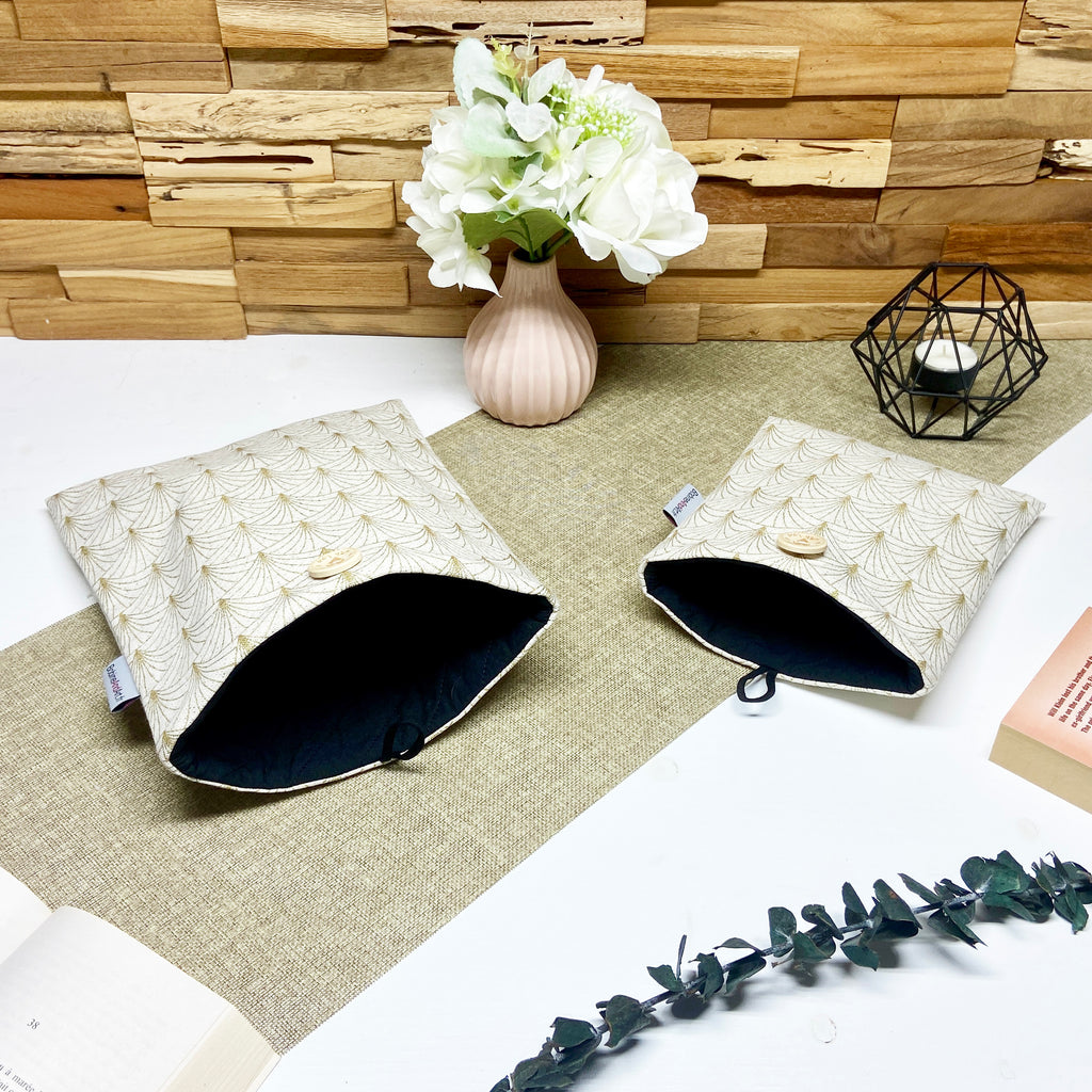 Pochette à livre - Graphique or