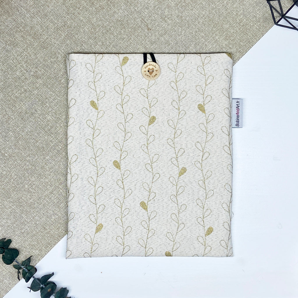 Pochette à livre - Feuille or