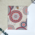 Pochette à livre - Mandala rouge