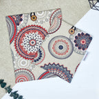 Pochette à livre - Mandala rouge