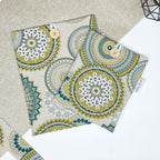 Pochette à livre - Mandala vert