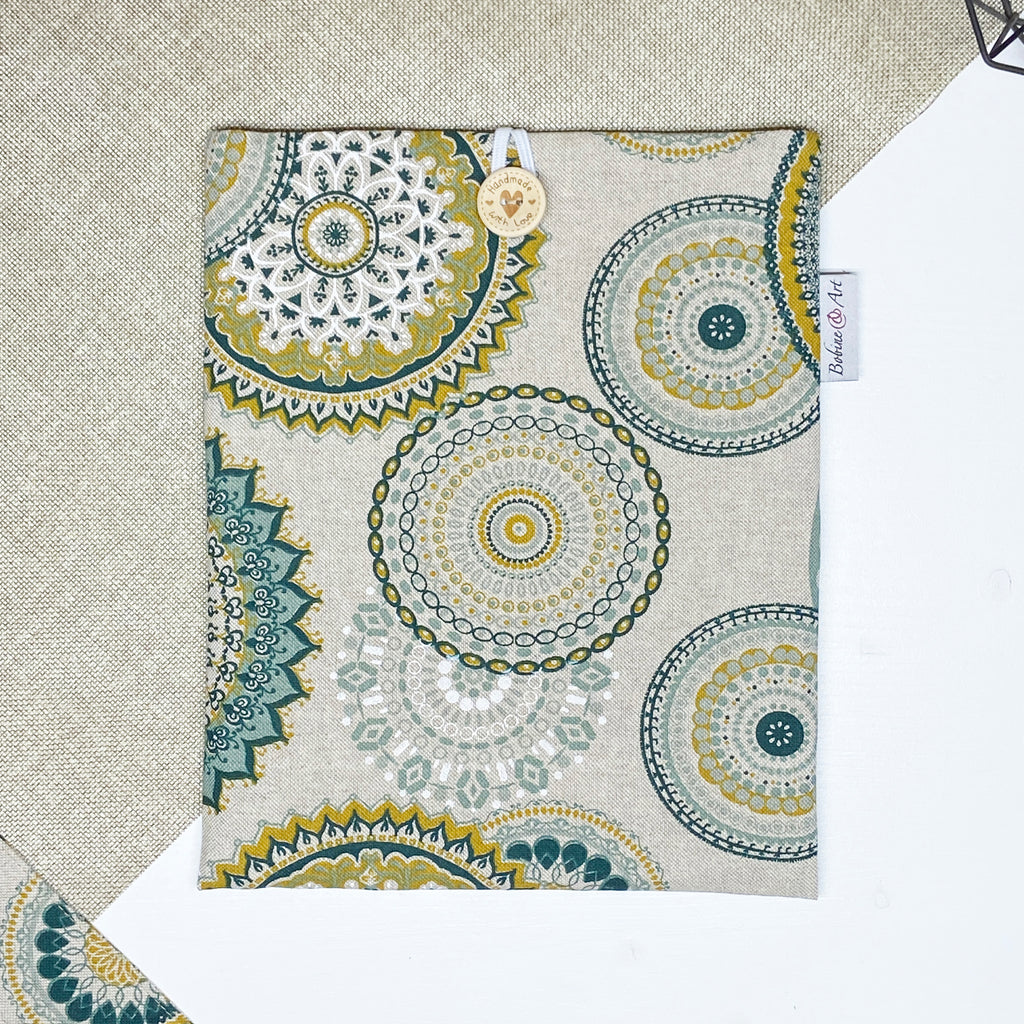 Pochette à livre - Mandala vert