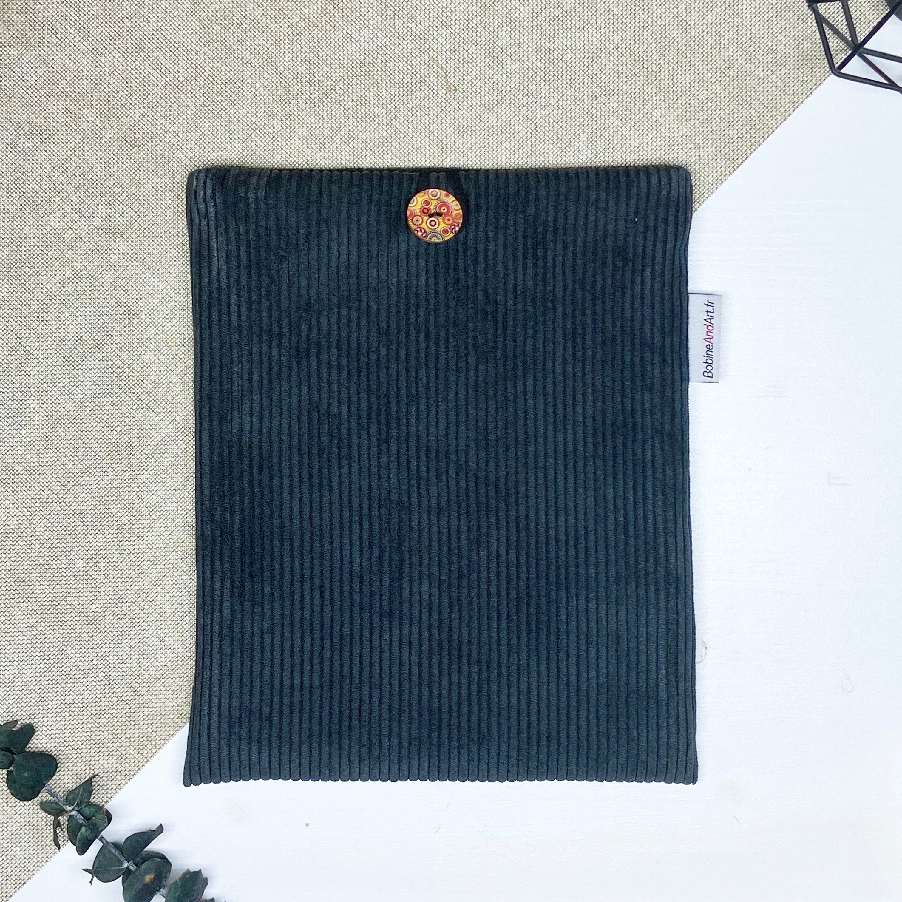 Pochette à livre - Velours noir