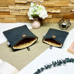 Pochette à livre - Velours noir