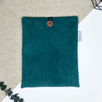 Pochette à livre - Velours vert foncé