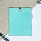 Pochette à livre - Velours vert clair